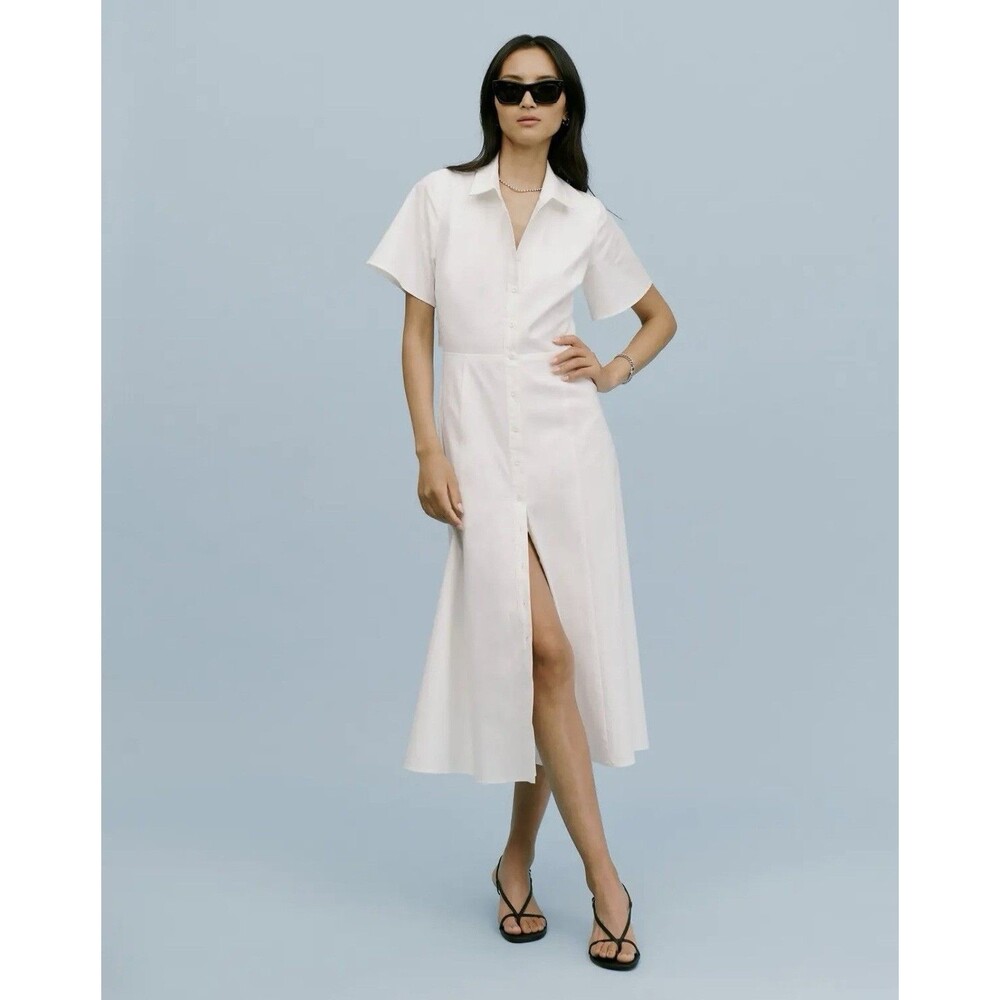 Reformation Dasha Dress Size 10 White